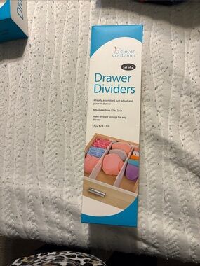 Blue Drawer Dividers - Set of 2